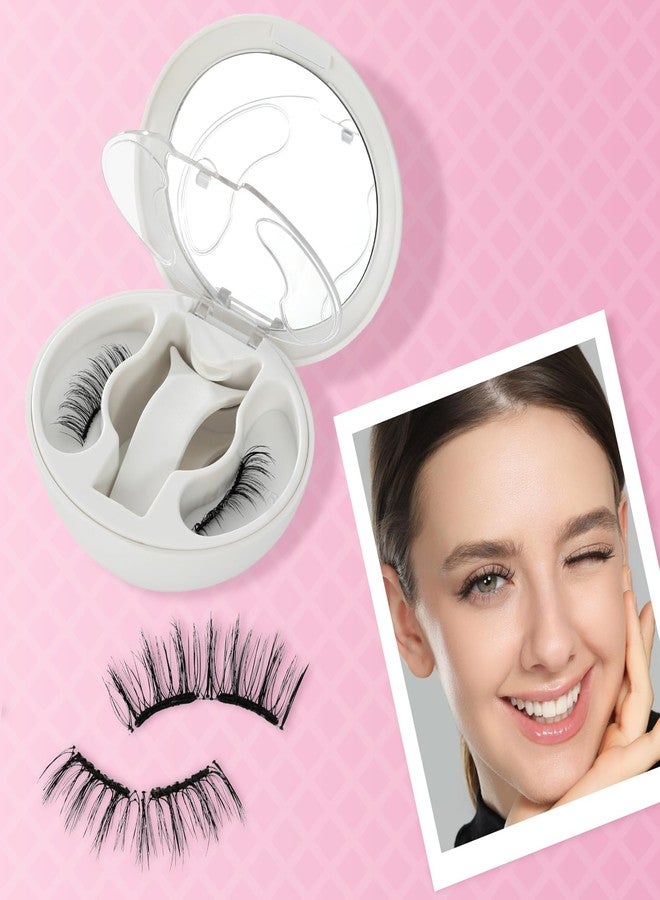 NEFROM Soft Reusable Magnetic Eyelashes with Applicator, Natural False Lash Clusters, Wispy Lashes No Glue Needed, Easy to Wear and Remove (1 Pack) - Image 4